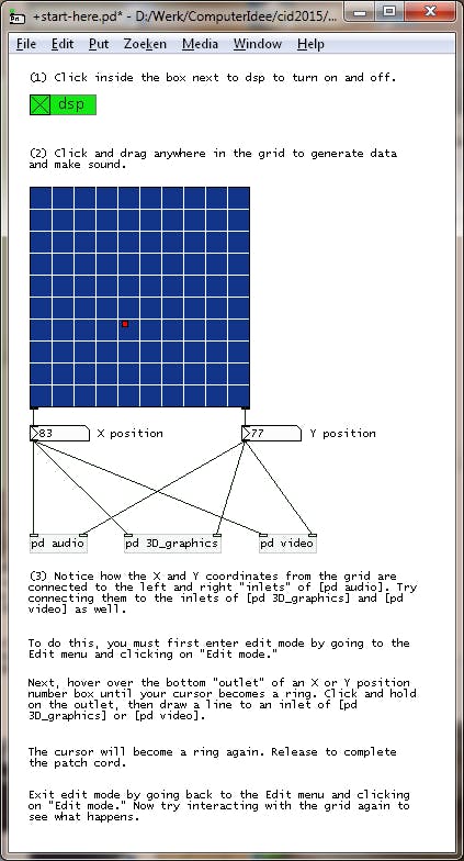 PureData - Spelen met beeld en geluid