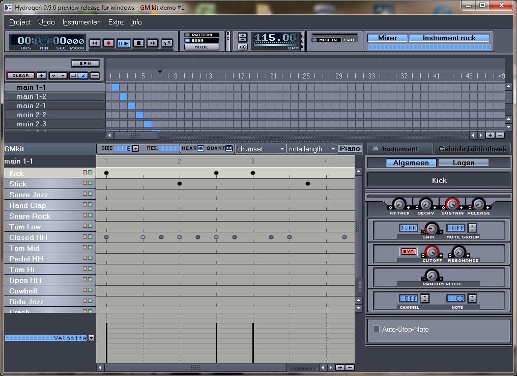 Hydrogen - Maak hoogwaardige drumtracks