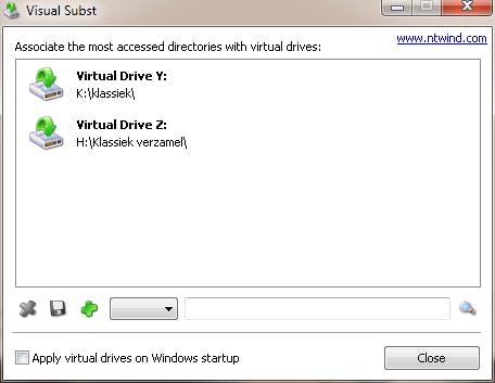 Visual Subst - Maak van een map een virtueel station