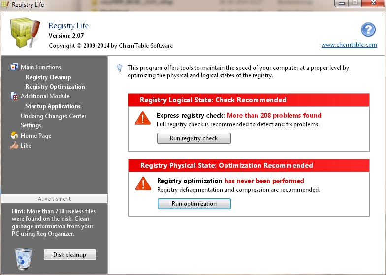 RegistryLife - Laat Windows weer sneller lopen