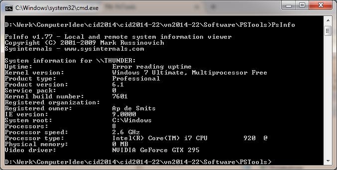 PsTools - Handige hulpjes van Microsoft