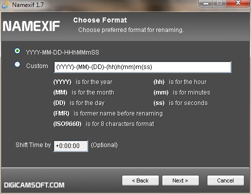 NameExif - Foto's hernoemen op basis van exif-data