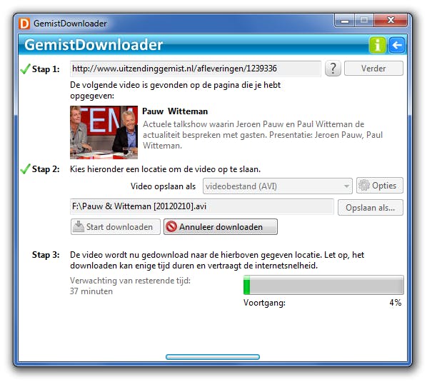 Gemist Downloader