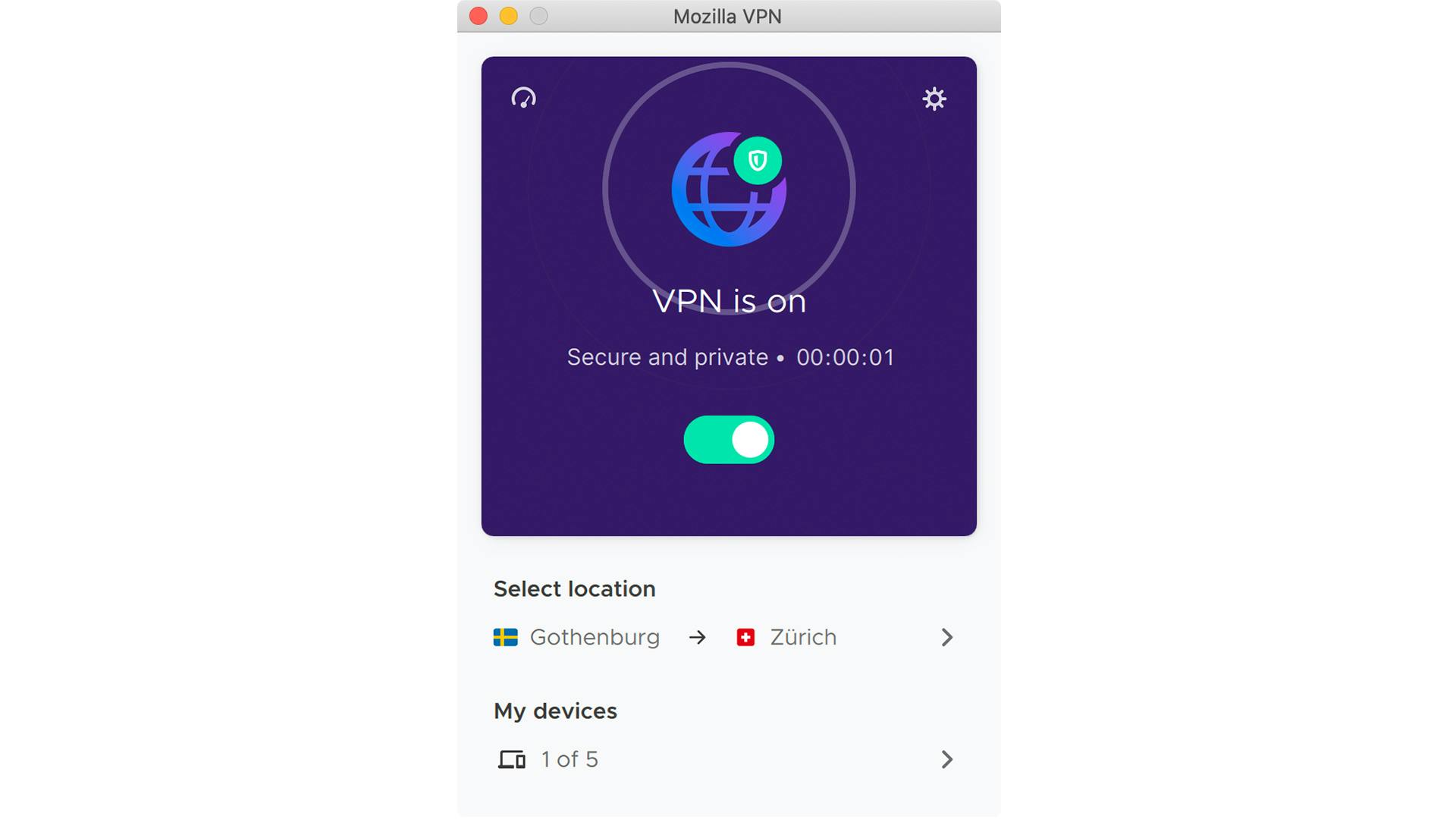 Mozilla VPN: Toegankelijk en goed.