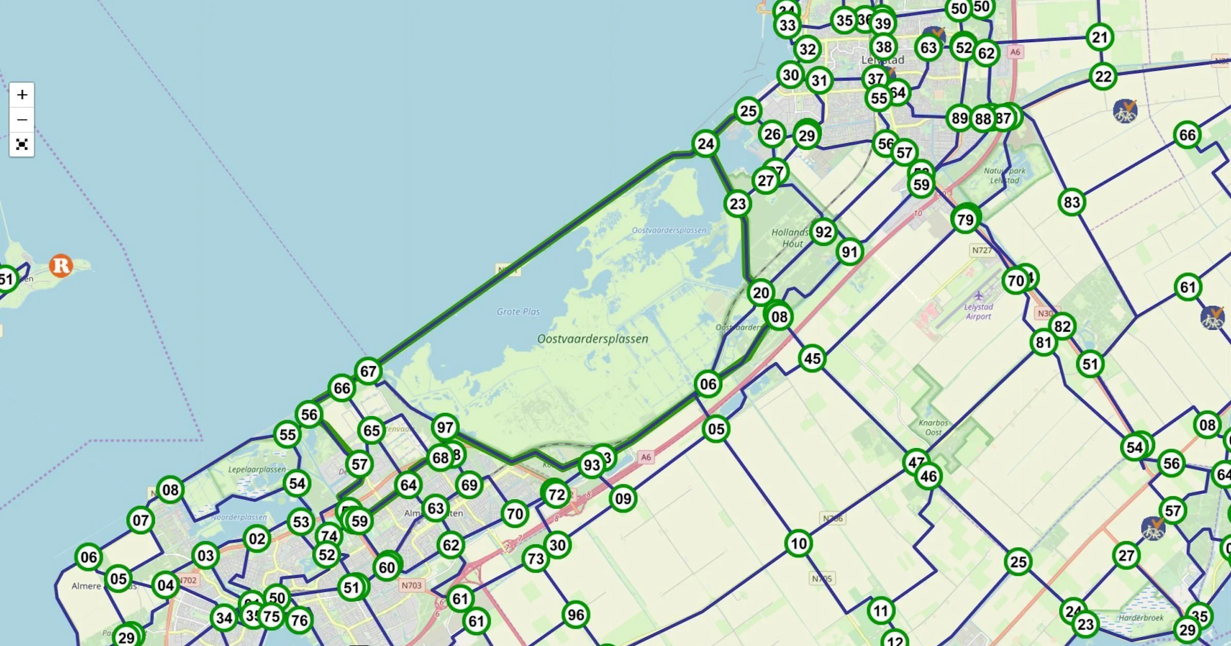 De mooiste fietsroute door Flevoland
