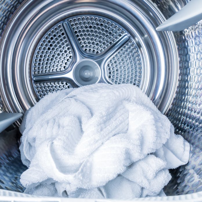 wasgoed in de droger