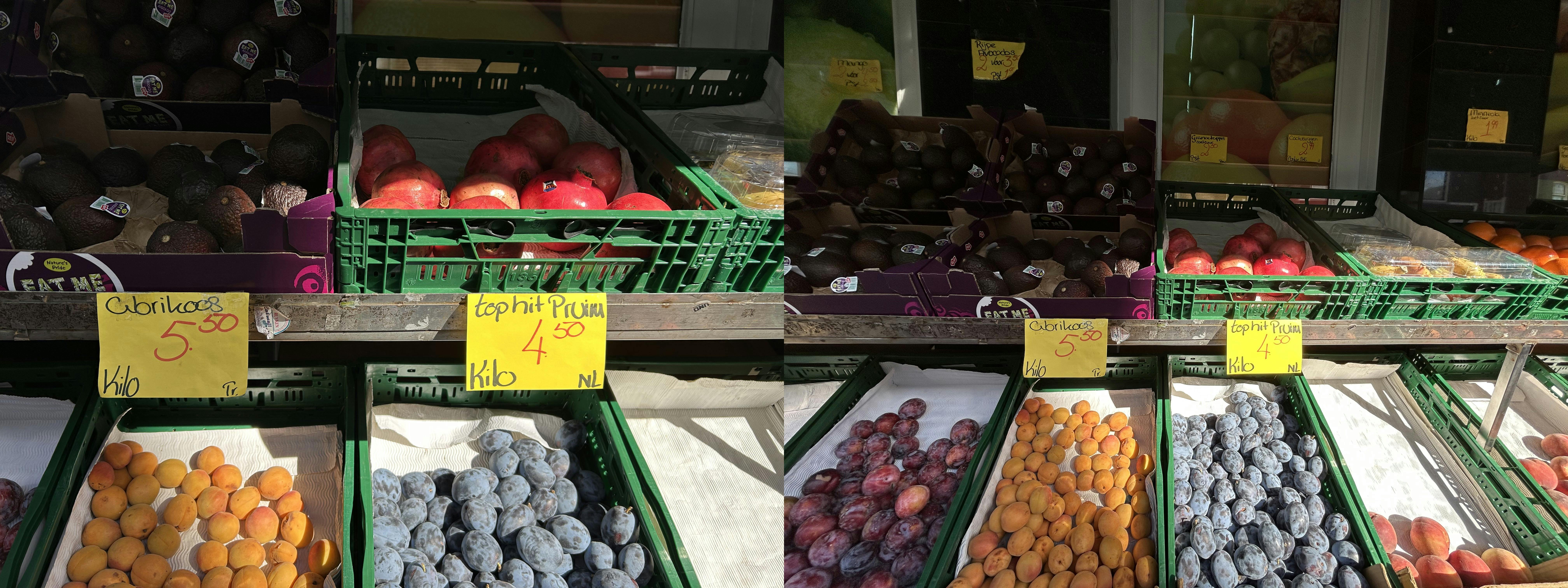 Schaduwvlakken zijn voor de iPhone 14 wat lastiger. Vooral voor de groothoeklens.