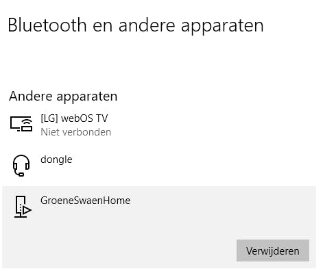 Verwijder het apparaat op de pc en voeg het daarna weer toe.