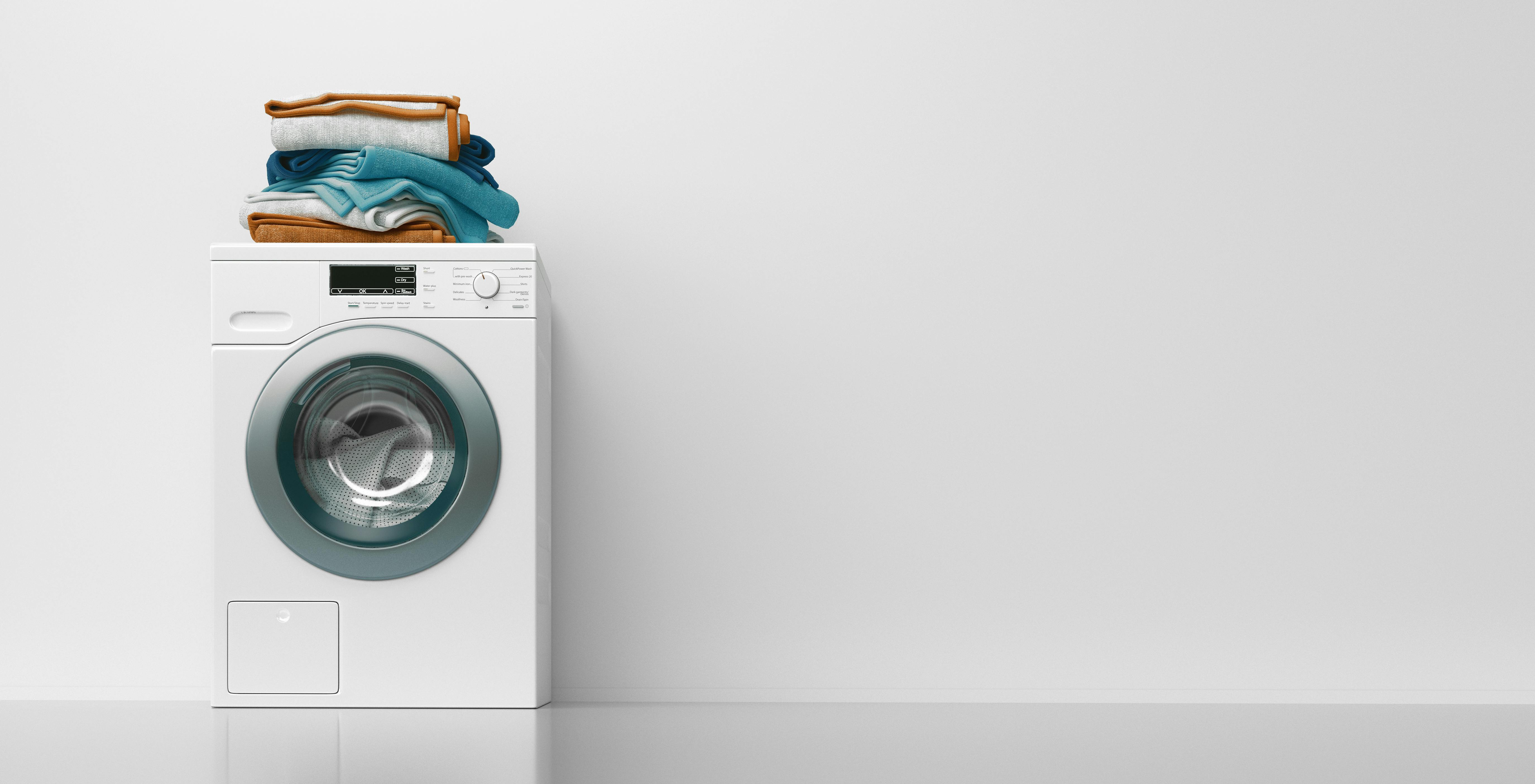 Wasmachine met schone was