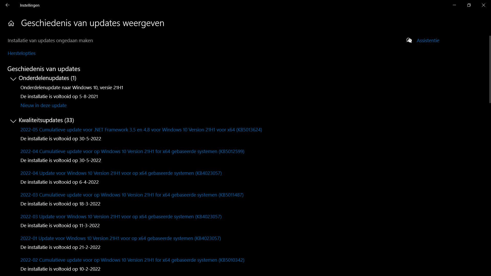 Handmatig Windows-updates verwijderen doe je zo