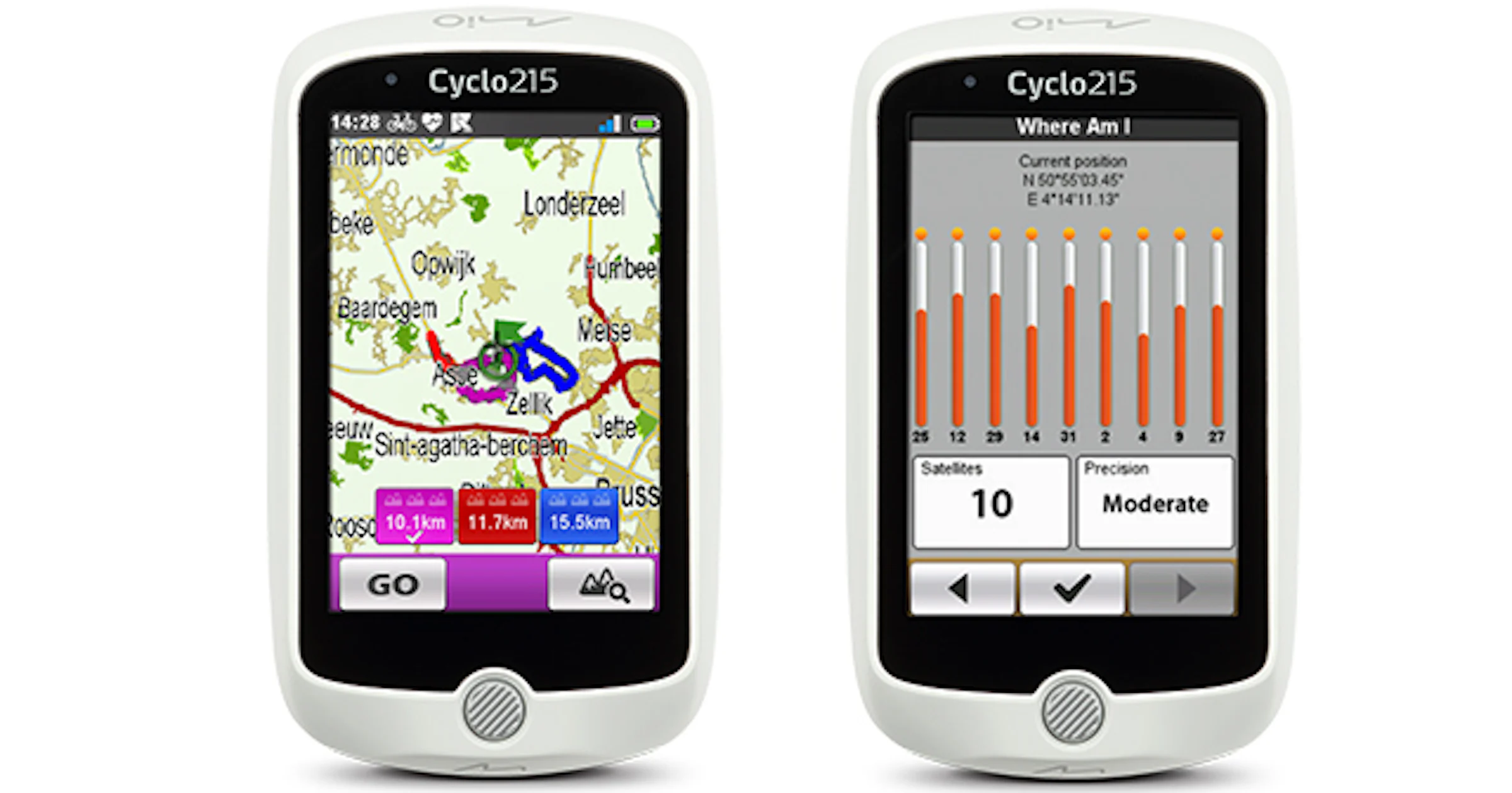 Myo Cyclo 215 - Gebruiksvriendelijke fietsnavigator