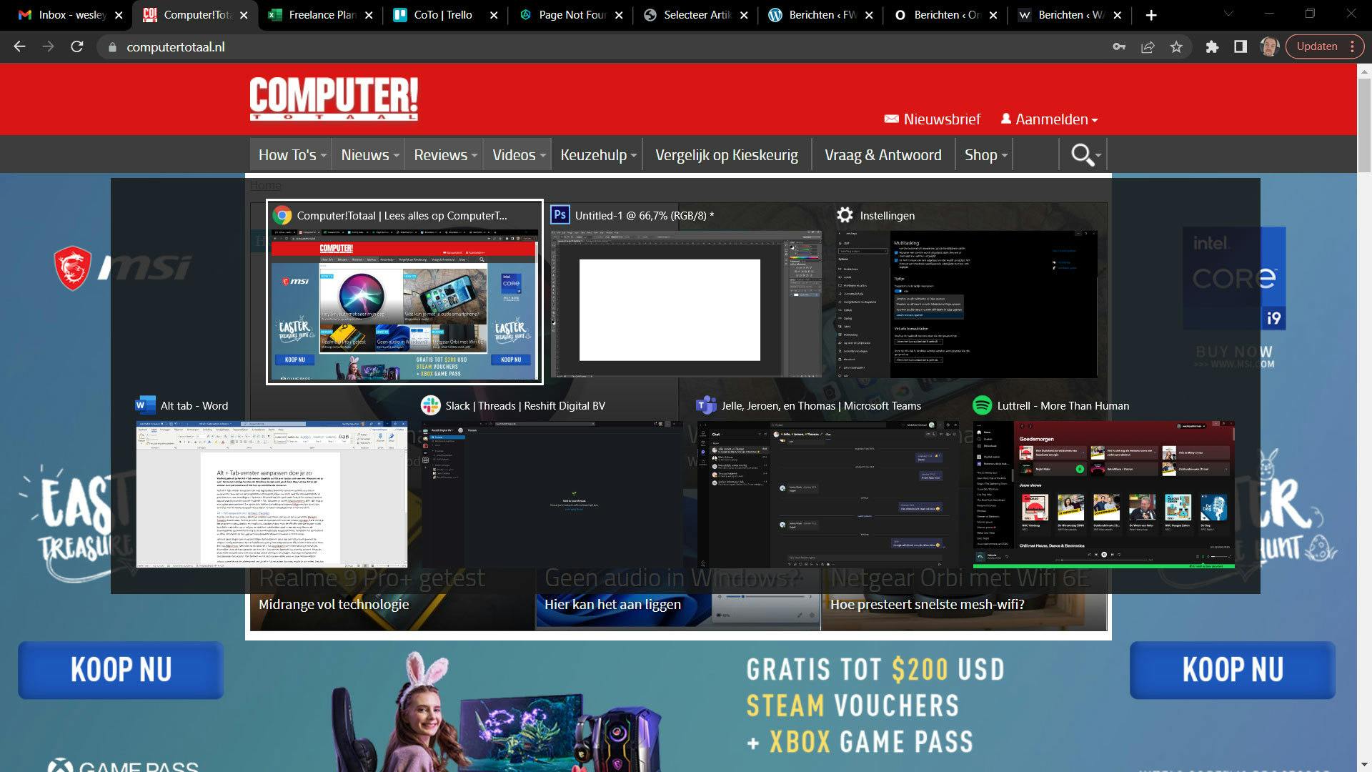 Alt + Tab-venster aanpassen doe je zo