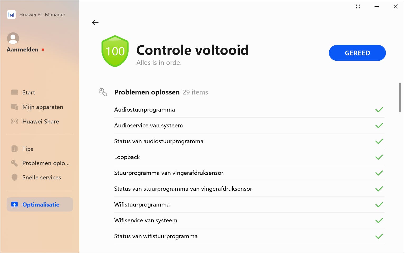 Qua Huawei-bloatware valt het alleszins mee, zoals je mag verwachten van een laptop in deze prijsklasse.