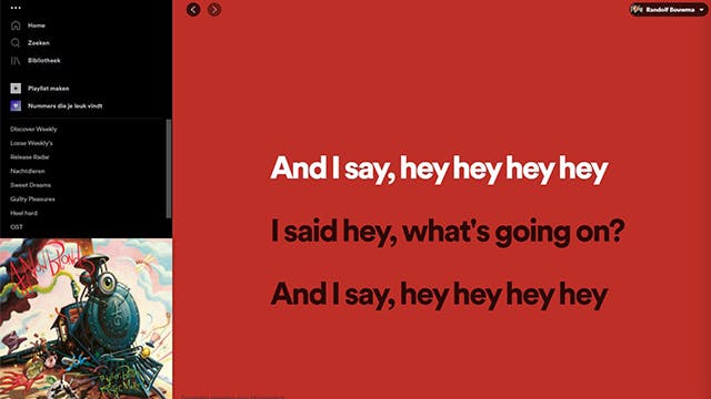 Zing mee met Spotify - Hier vind je songteksten terug