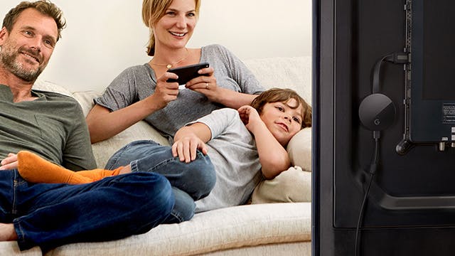 Connectie maken met tv of beamer via een mediaserver