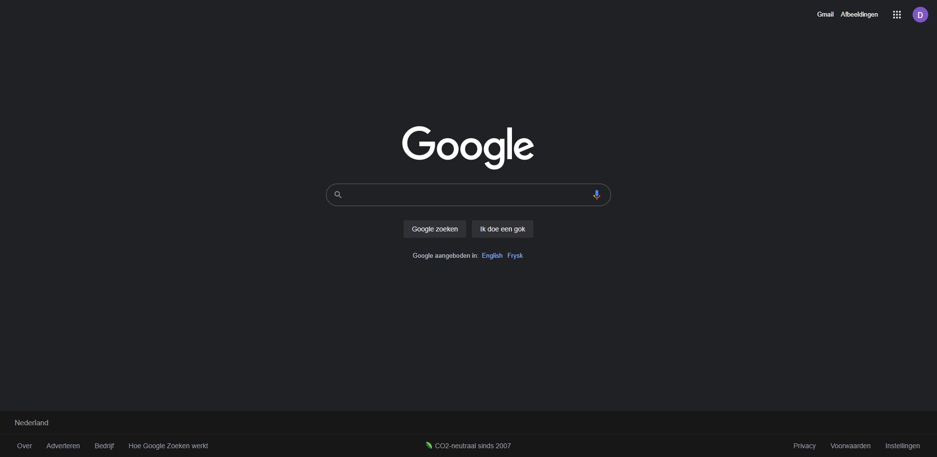 Dark Mode Google