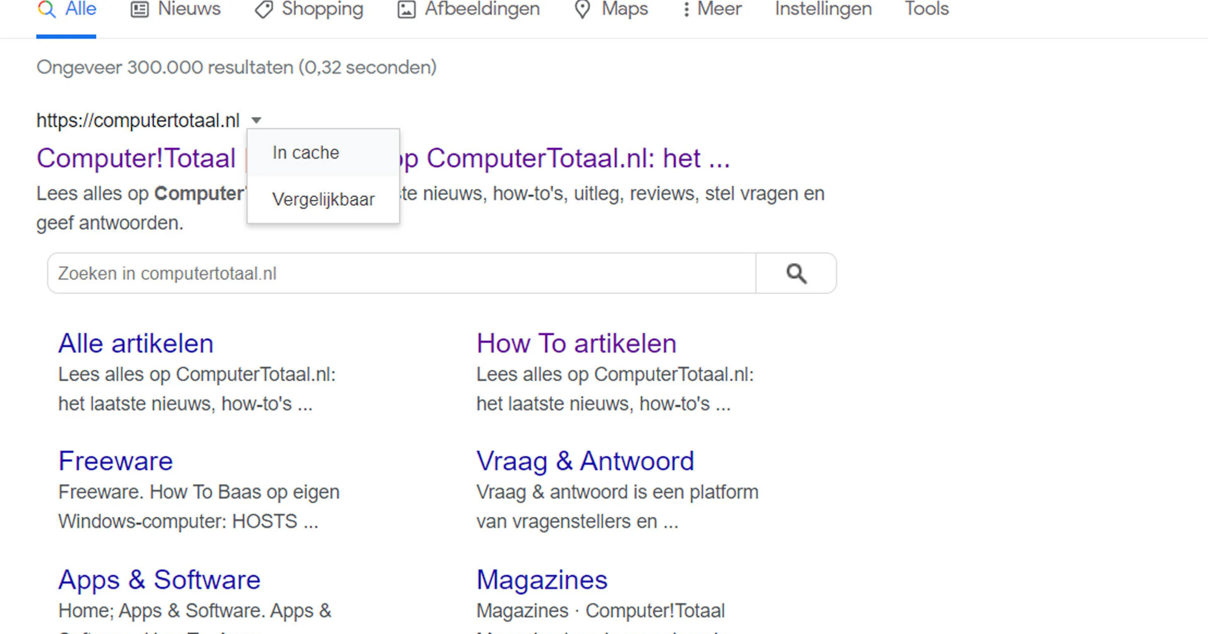 Zo bekijk je de cacheversie van een website