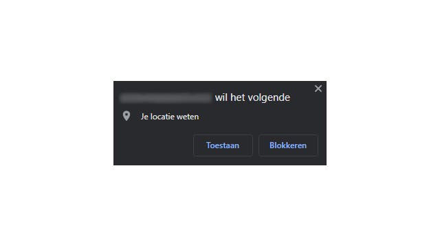 locatie en meldingen uitzetten