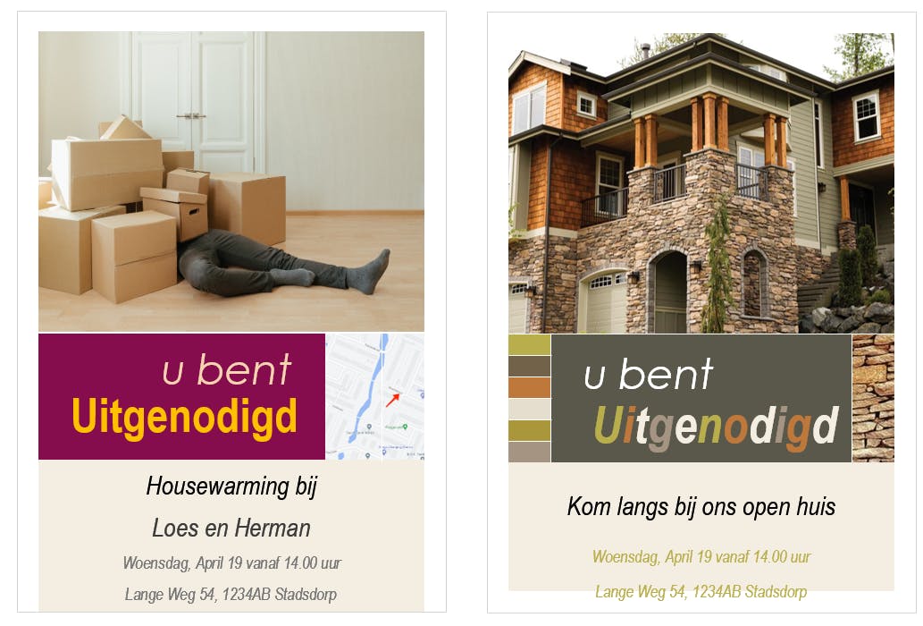Uitnodiging of brochure maken in Word