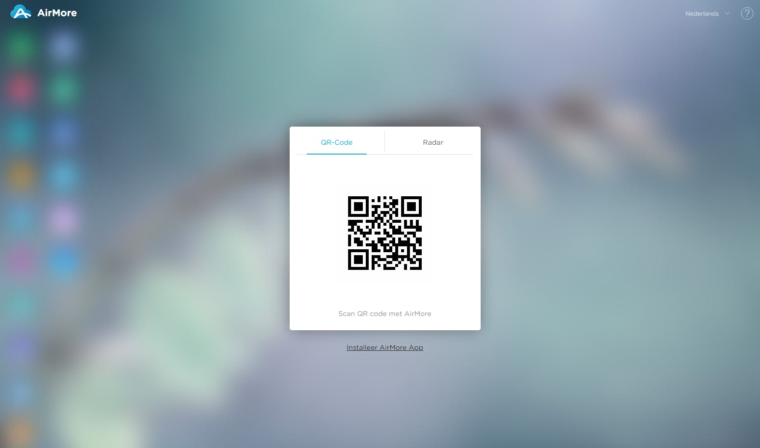 Draadloos foto’s en video’s overzetten met AirMore