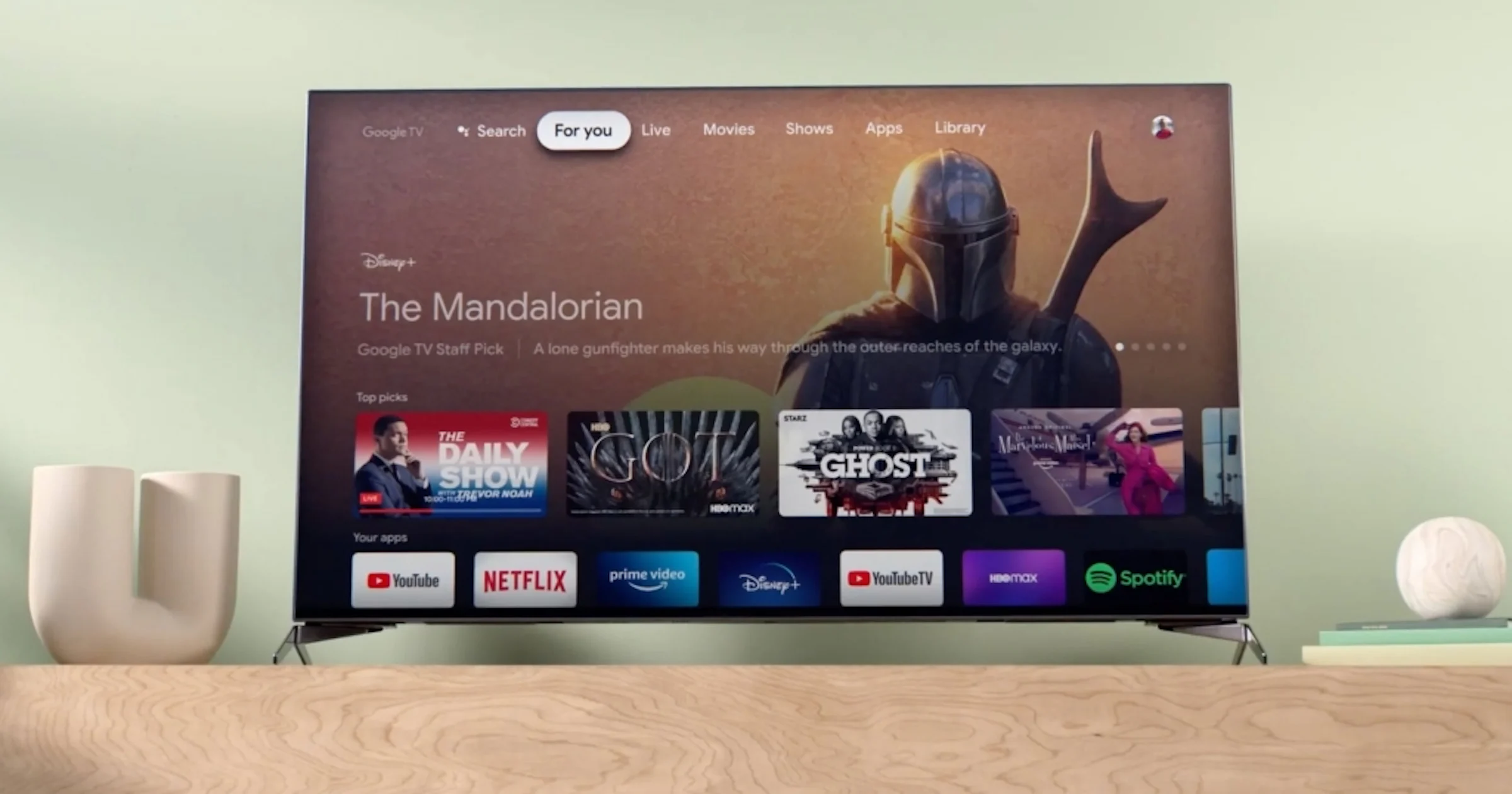 Google gaat ook YouTube Shorts op Google TV afbeelden