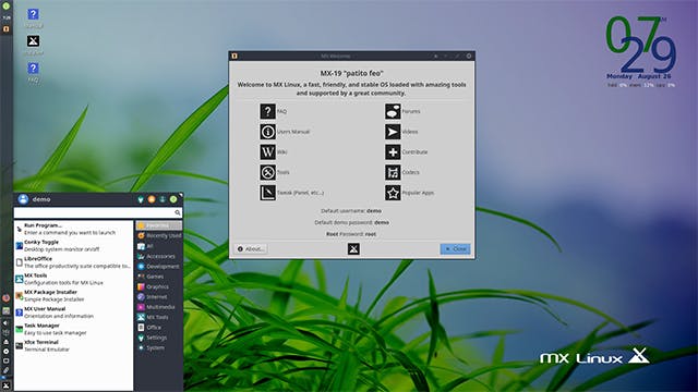 MX Linux installeren als Windows-alternatief