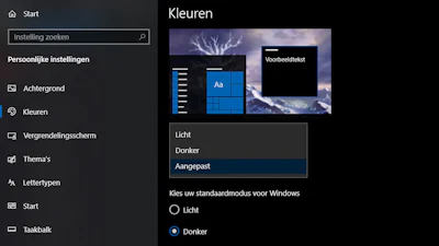 Zo krijg je de donkere taakbalk van Windows 10 terug