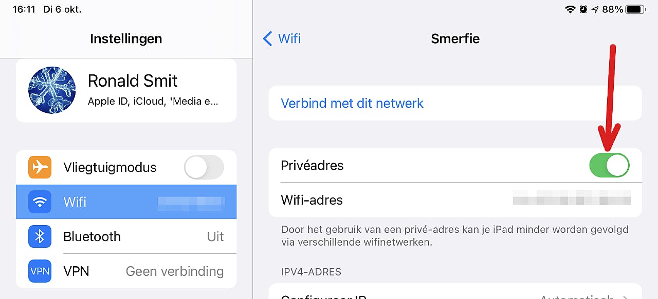 Een automatisch wisselend mac-adres maakt het onmogelijk of in ieder geval een stuk moeilijker om je via wifi-hotspots te volgen