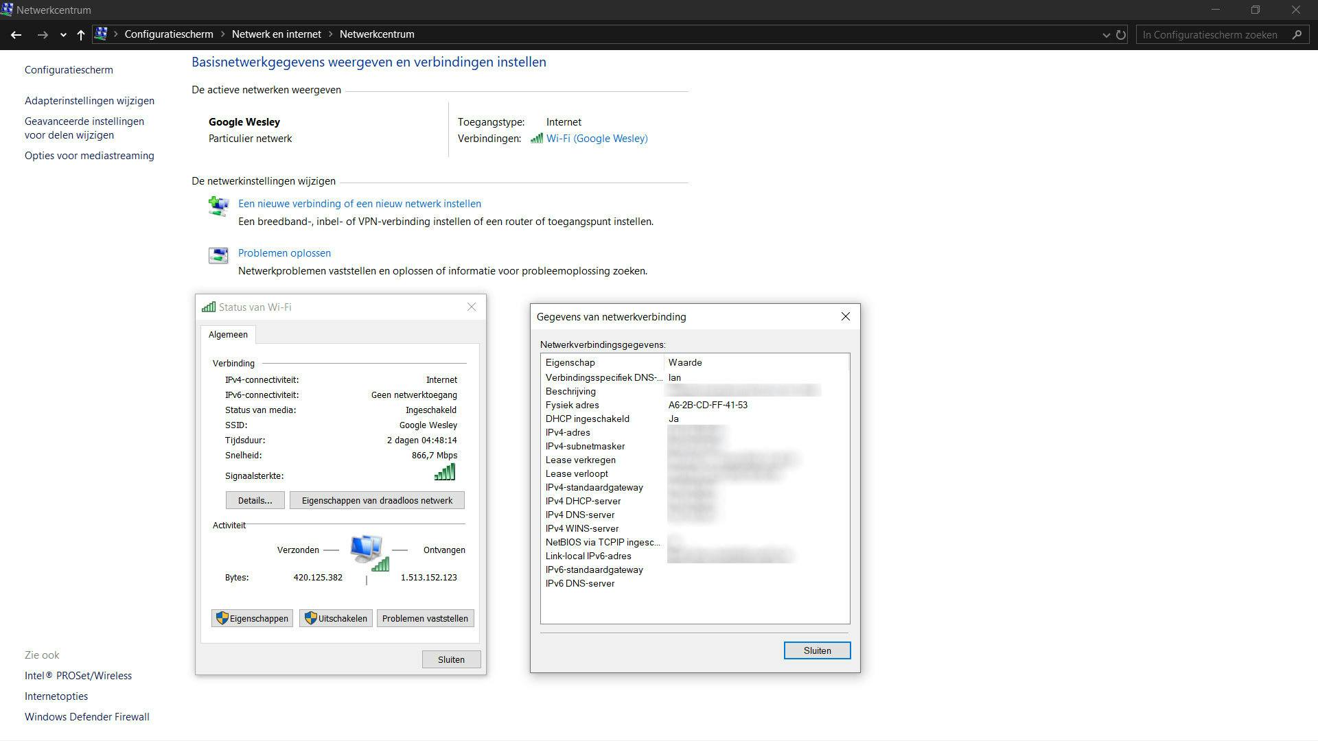 MAC-adres Windows 10 opzoeken
