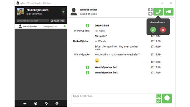 Anoniem chatten met qTox