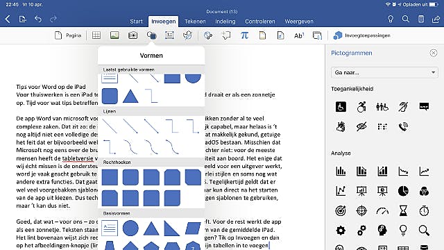 Word voor de iPad is zo gek nog niet