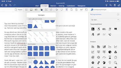 Tips voor Word op de iPad