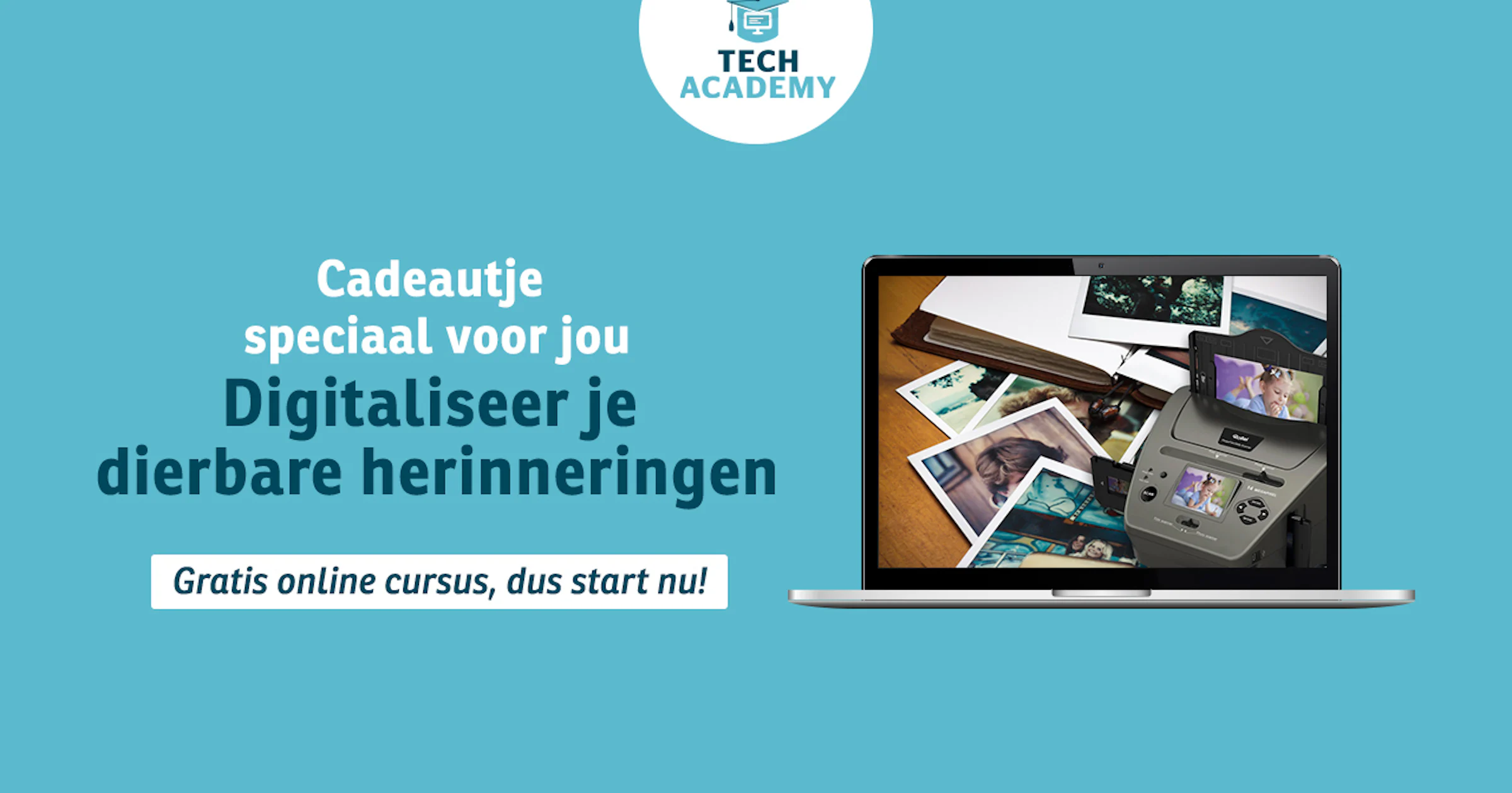 Gratis cursus Digitaliseer je dierbare herinneringen