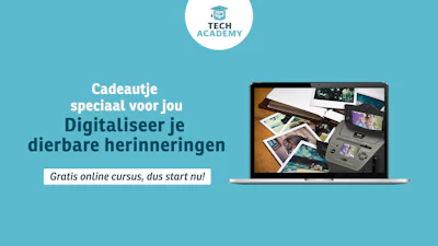 Gratis tech-cursus Digitaliseer je dierbare herinneringen