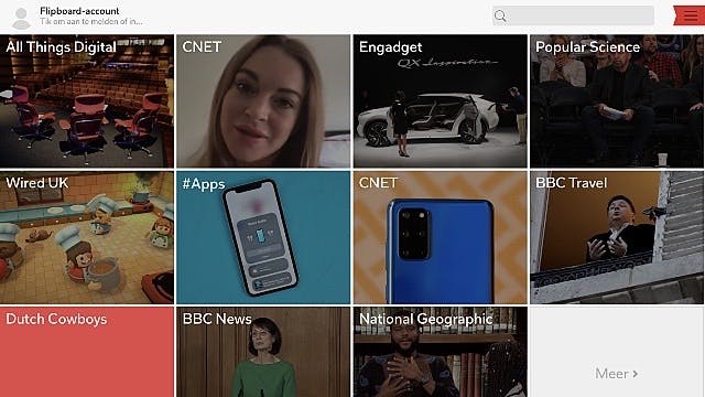 Met de nieuwsapp Flipboard stel je zelf je eigen digitale magazine samen.