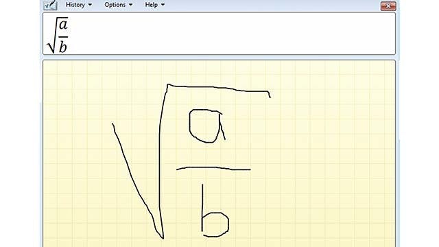 Wiskundige formules tekenen in Windows 10