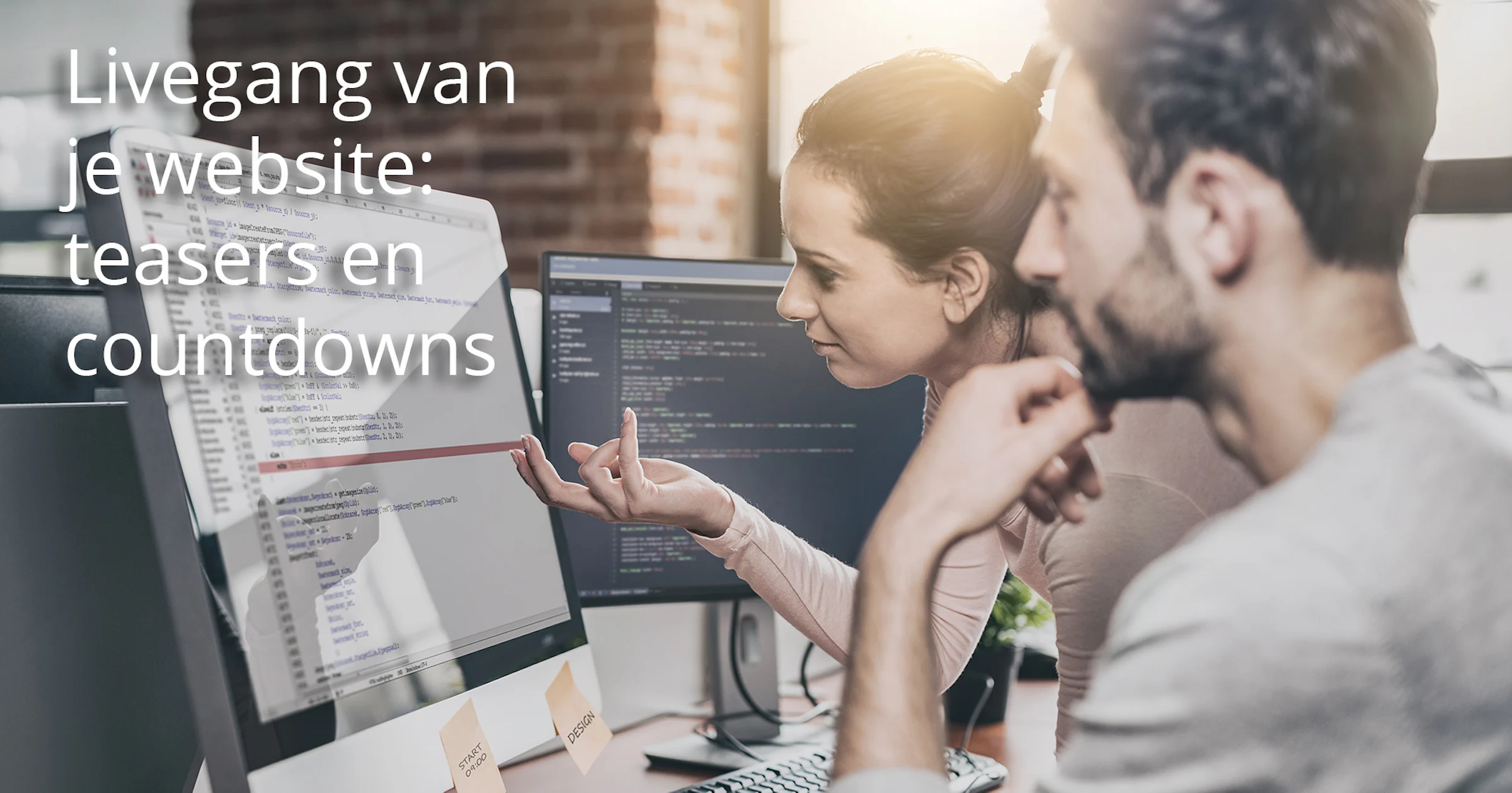 Livegang van je website: teasers en countdowns