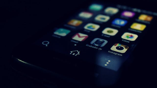 Oude Android-smartphone