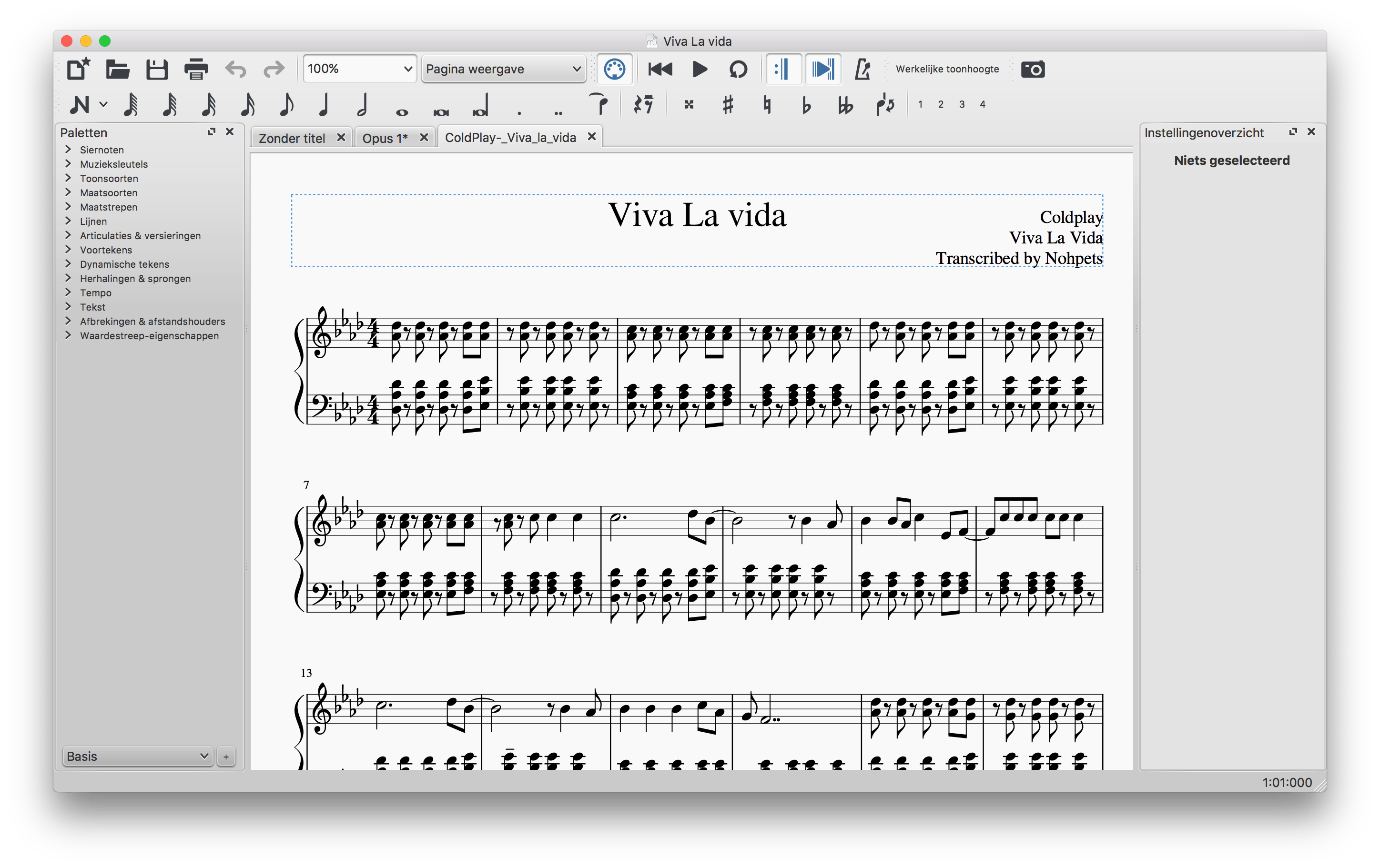 MuseScore 2 - Zelf gratis partituren maken