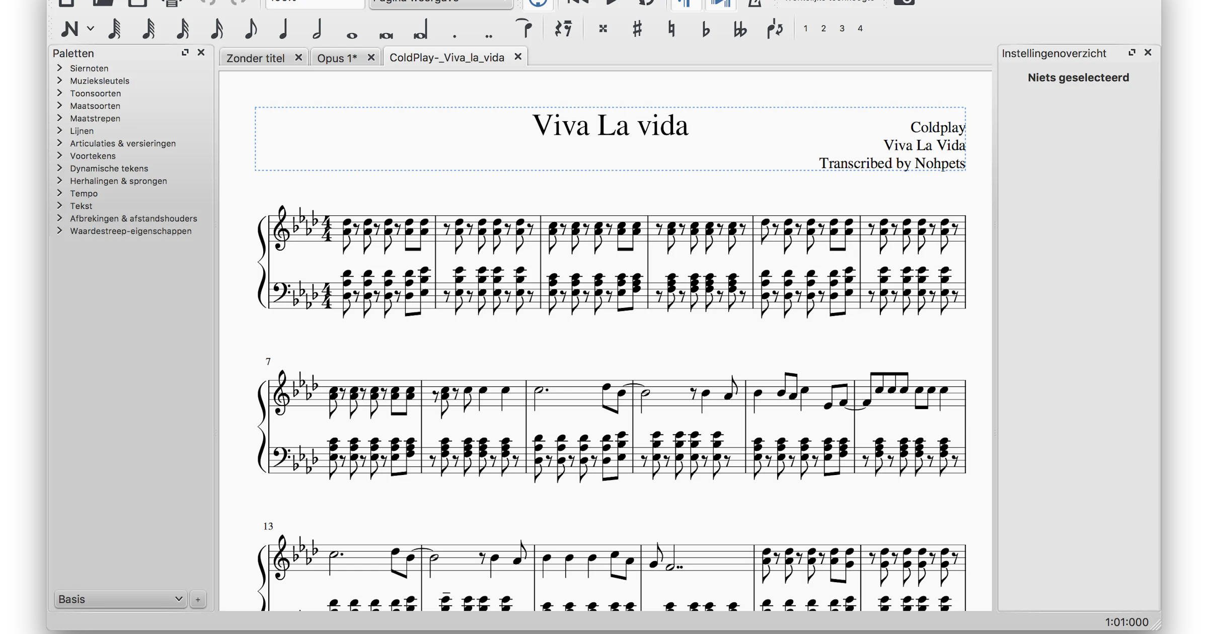 MuseScore 2 - Zelf gratis partituren maken