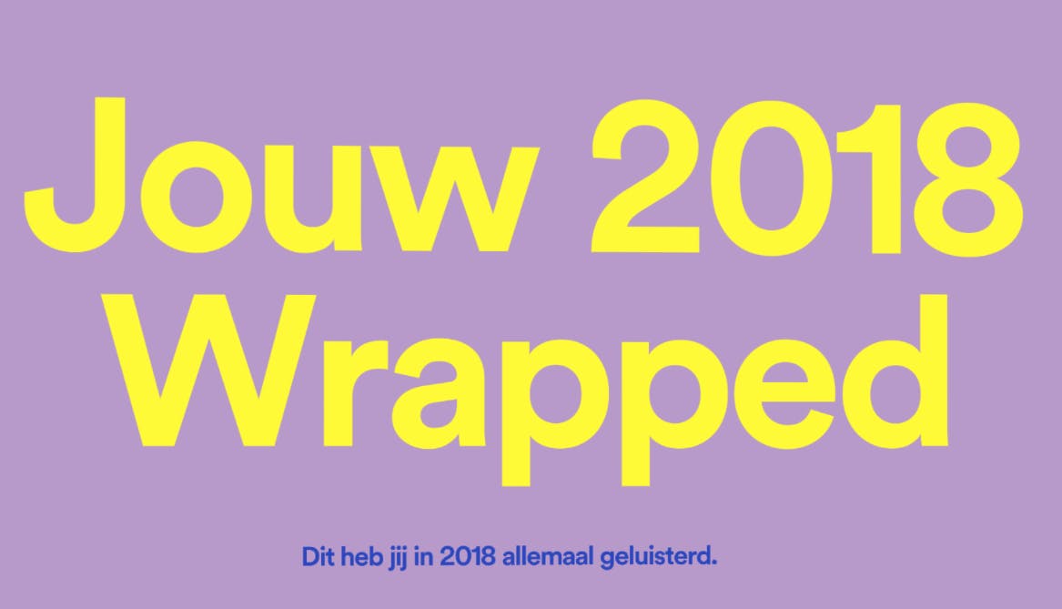 Spotify 2018 Wrapped - Jouw jaar in muziek