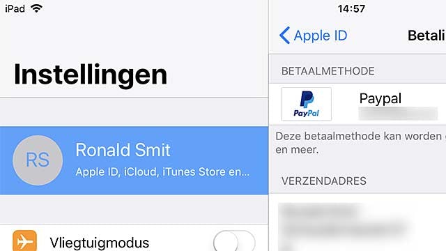 Zo kun je betalen met PayPal in iTunes