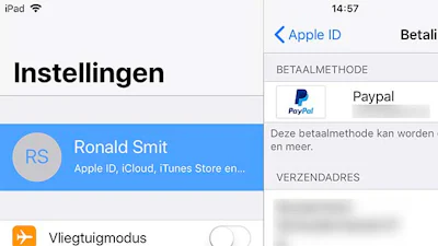Zo kun je betalen met PayPal in iTunes