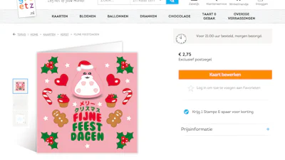 Offline kerstkaarten versturen met Greetz