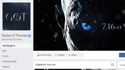 Zo kun je Game of Thrones-spoilers ontwijken op Facebook