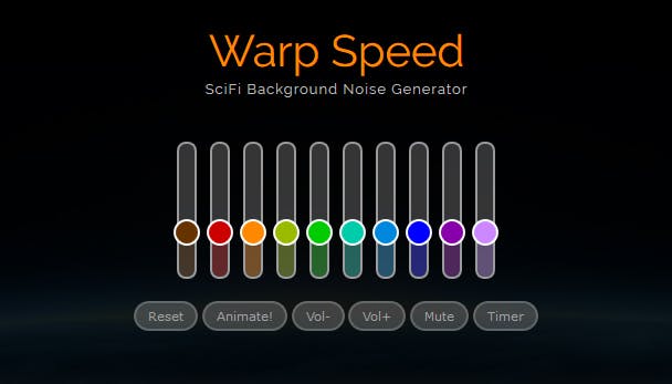 Stap in de USS Enterprise met de Warp Speed SciFi Noise Generator