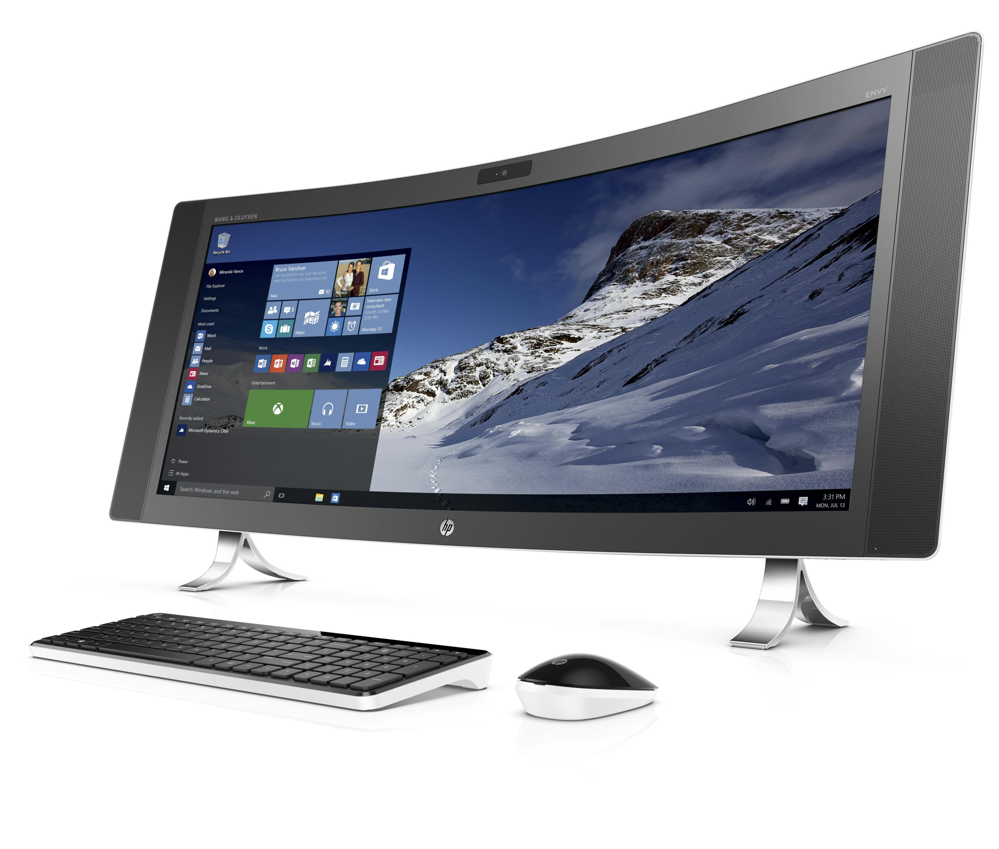 HP lanceert all-in-one met gebogen scherm