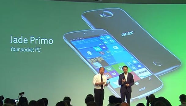 Acer Jade Primo: Eerste smartphone-pc met Windows 10