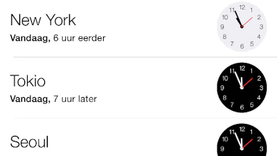 Zo stel je de wereldklok in op de iPhone