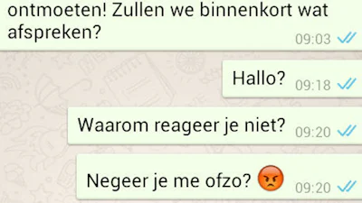Blauwe vinkjes WhatsApp kunnen uit